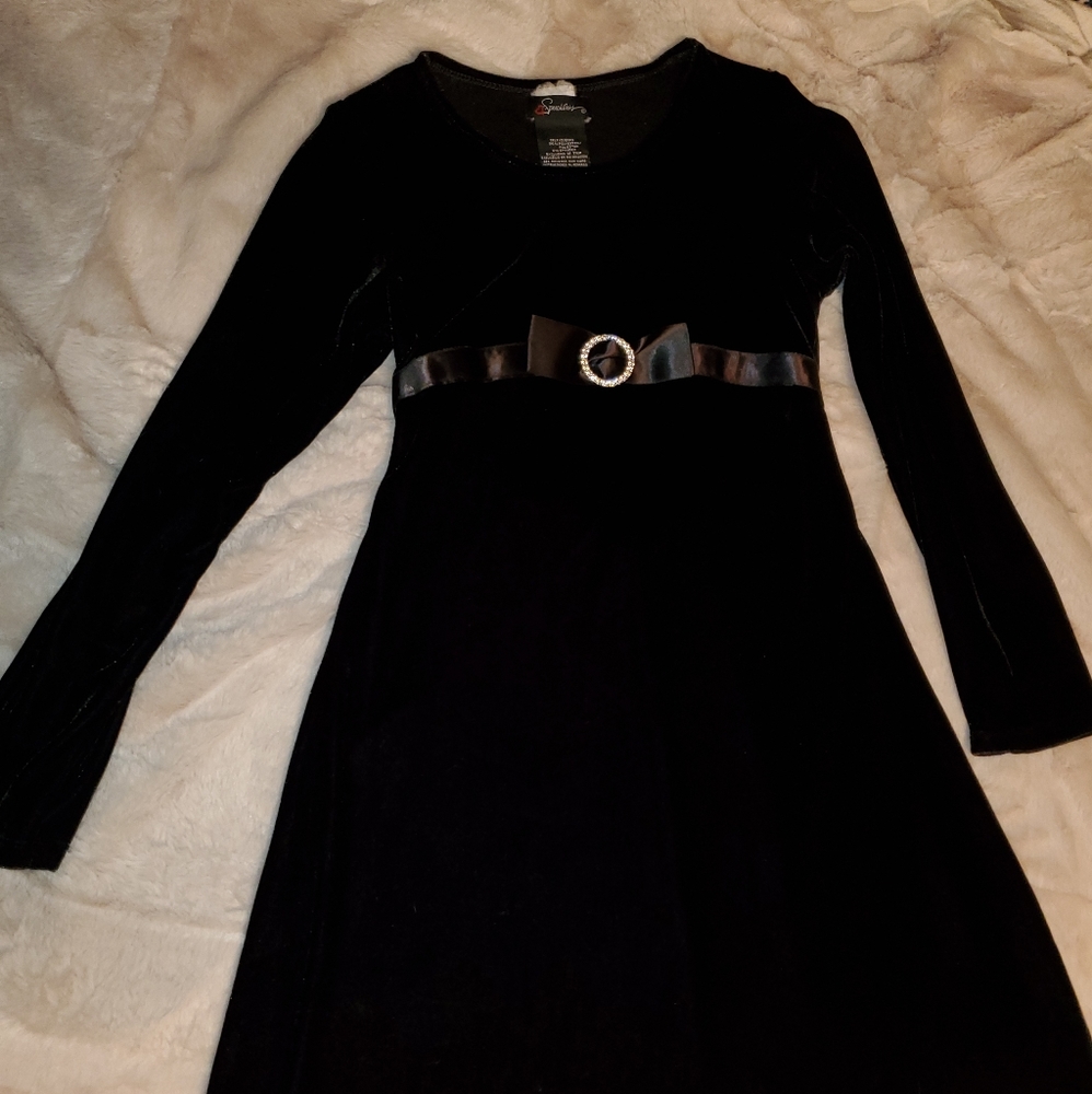 Lovely black velvet dress